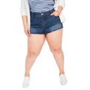 Old Navy Women's High-Waisted O.G. Americana Button-Fly Jean Shorts (Plus Size)